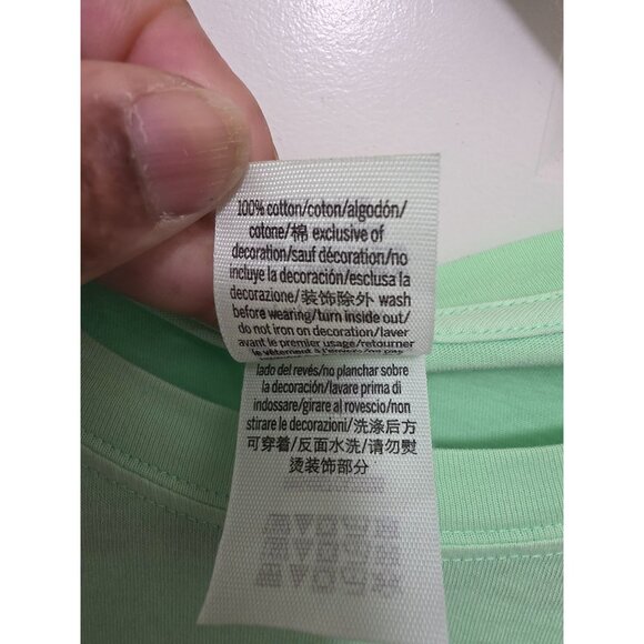 Victorias Secret Pink Mint Green Long-Sleeve Shirt With Pocket L - Picture 7 of 12